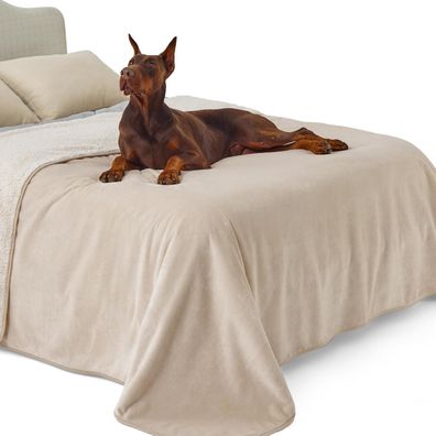 Lesure wasserdichte Hundedecke XXXXL (274x218cm) cremefarben - Waschbar