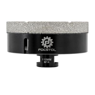 Focstol Diamant Fliesenbohrer 110mm M14 Gewinde Vakuumgelötet für Fliesen