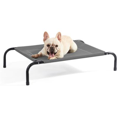 Bedsure Erhöhtes Hundebett Outdoor Grau S 87x63x20 cm - Ideal für kleine Hunde