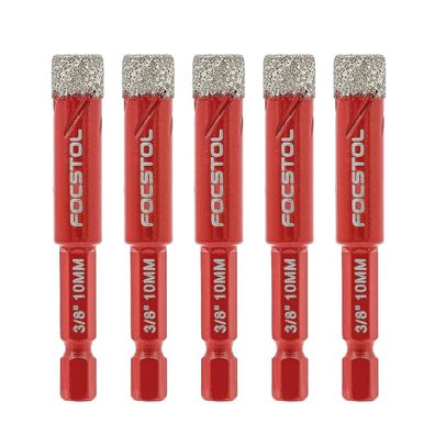 Focstol Diamant Fliesenbohrer 10mm Sechskantschaft für Keramik, Porzellan