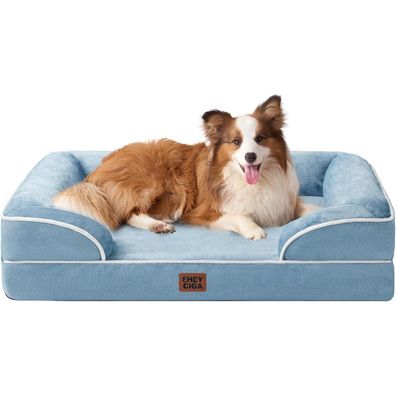 Eheyciga Orthopädisches Hundebett L (104x69cm) aus Memory Foam, waschbar