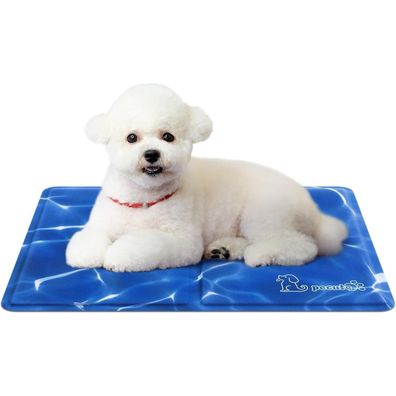 pecute Kühlmatte für Hunde und Katzen (40x50cm) - Selbstkühlendes Gelkissen