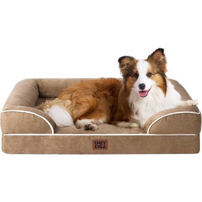 Eheyciga Orthopädisches Hundebett für große Hunde, 104x69cm, Memory Foam