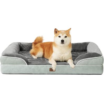 Eheyciga Orthopädisches Hundebett für große Hunde, 91x68cm, Memory Foam