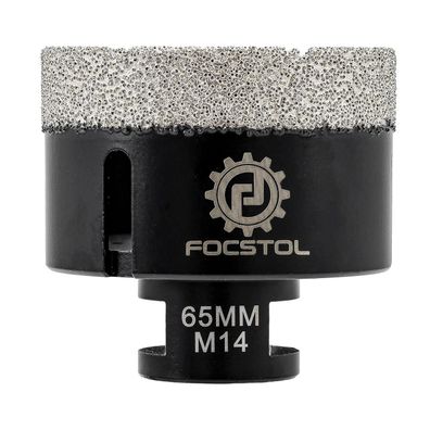 Focstol Diamant Fliesenbohrer 65mm M14 - Vakuumgelötet für harte Materialien