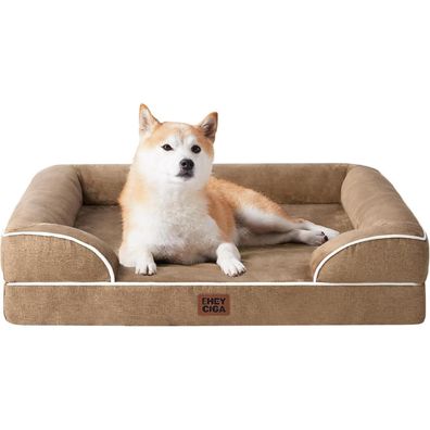 Eheyciga Orthopädisches Hundebett 89x56cm aus Memory Foam, waschbar