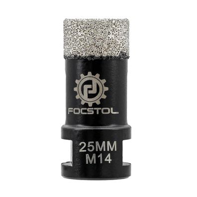 Focstol Diamant Fliesenbohrer 25mm M14 Gewinde für Porzellan, Keramik, Marmor