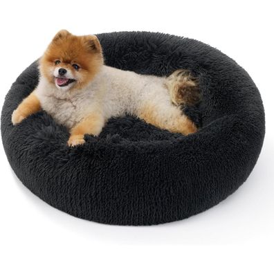 Bedsure Flauschiges Katzenbett rund Ø 60 cm, waschbar, für Katzen und kleine