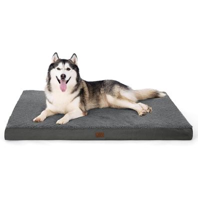 Bedsure Orthopädisches Hundebett für große Hunde, 135x91x10cm, Dunkelgrau