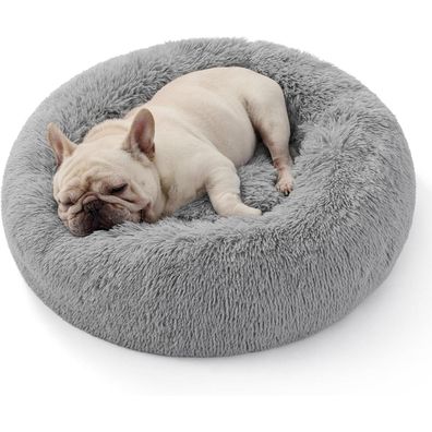 Bedsure Flauschiges Katzenbett rund Ø 70 cm, waschbar, für Katzen und Hunde