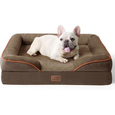 Bedsure Orthopädisches Hundebett Ergonomisches Hundesofa 71x58 cm mit
