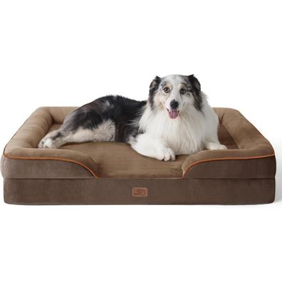 Bedsure Orthopädisches Hundebett Ergonomisches Hundesofa 106x80 cm für große