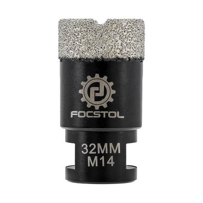 Focstol Diamant Fliesenbohrer 32mm M14 - Vakuumgelötet für harte Materialien