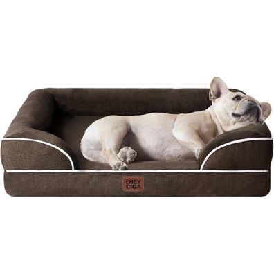 Eheyciga Orthopädisches Hundebett aus Memory Foam, 76x51cm, waschbar