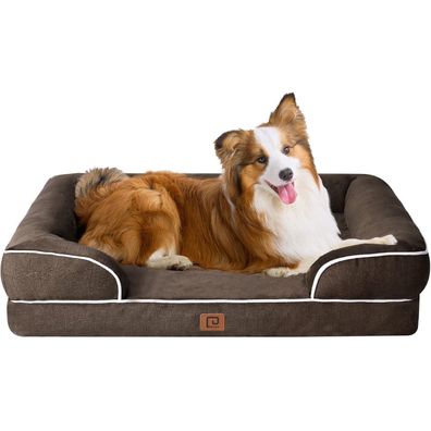 Eheyciga Orthopädisches Hundebett L (104x69cm) aus Memory Foam, waschbar