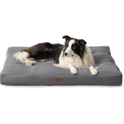 Bedsure Hundebett L (91x68 cm) - Waschbare, gepolsterte Hundematte für Hunde