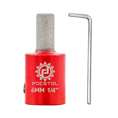 Focstol Diamant Glasschleifer-Bits 6mm - Für Glas, Fliesen, Stein, Jade