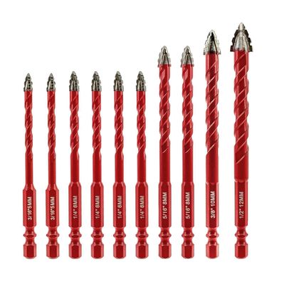 Focstol Exzenterbohrer Set 10tlg. 5-12mm Hartmetallbohrer für diverse