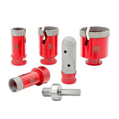 Focstol Diamant Fliesenbohrer Set 6-teilig (20/25/35/50mm) mit Fingerfräser