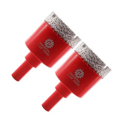 Focstol Diamant Fliesenbohrer 35mm - 2 Stück Vakuumgelötete Lochsäge mit