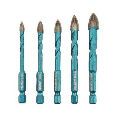 Minlaycut 5tlg. Hartmetall-Bohrer Set 5-12mm für diverse Materialien