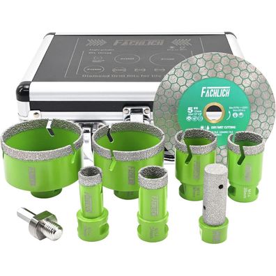 Fachlich Diamant Fliesenbohrer Set 20-75mm M14 Lochsäge für Fliesen, Porzellan