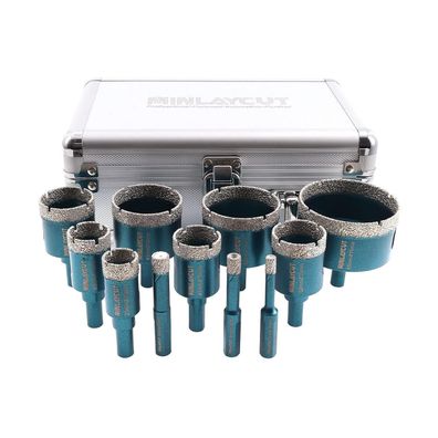 Minlaycut Diamant Fliesenbohrer Set 11 Stücke (6-65mm) für Porzellan, Granit