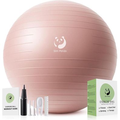 Slim Panda Gymnastikball 75CM, 55-85CM, Pezziball mit Pumpe, Anti-Burst, für
