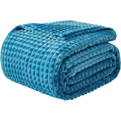 EMME Kuscheldecke 150x200cm, flauschige Fleecedecke mit 3D-Touch-Erlebnis, warm