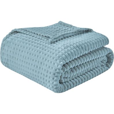 EMME Kuscheldecke Flauschige 3D-Touch Fleecedecke, Weiche Warme Wolldecke
