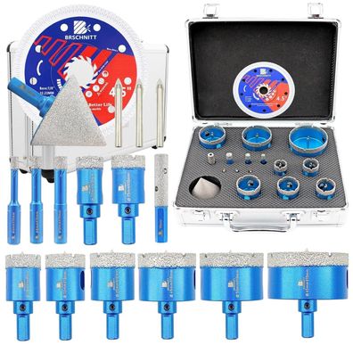 Brschnitt Diamant Fliesenbohrer Set Lochsäge 6-65mm für Fliesen, Keramik