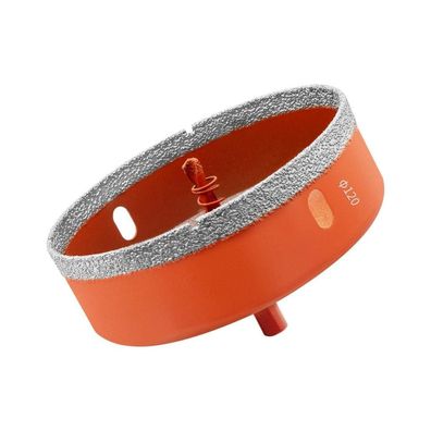 Meccion Diamant Lochsäge 120mm - Hartgelötet für Porzellan, Keramik, Glas