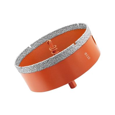 Meccion Diamant Lochsäge 110mm - Hartgelötet für Porzellan, Keramik, Glas