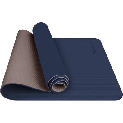 TOPLUS Gymnastikmatte, Yogamatte 0,6 cm dick, gepolstert & rutschfest, inkl