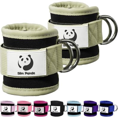 Slim Panda Fitness Fußschlaufen für Kabelzug - Verstellbare Ankle Straps mit