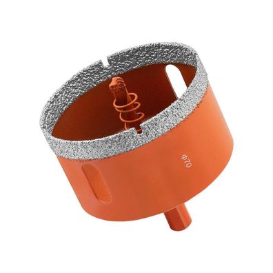 Meccion Diamant Lochsäge 70mm - Hartgelöteter Kernlochbohrer für Fliesen