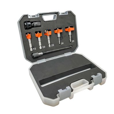 Yokocut 7-tlg Forstnerbohrer Set, 15-35mm Wolframstahl Holzbohrer für Holz