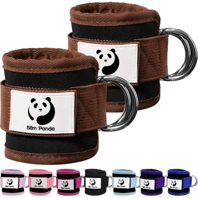 Slim Panda Fitness Fußschlaufen für Kabelzug - Verstellbare Ankle Straps mit