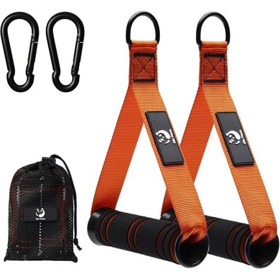 Slim Panda 2 Stück Einhandgriff Latzug Griff für Fitnessbänder Set, ideal für