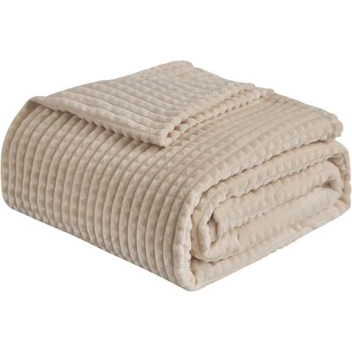 EMME Kuscheldecke Flauschig 200x230cm - Weiche Warme Fleecedecke für Sofa und