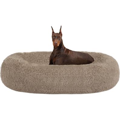 HMTOPE Orthopädisches Hundebett rund, Kuscheliges Hundekissen/Katzenbett