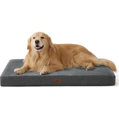 Bedsure Orthopädisches Hundekissen für große Hunde, 104x74x9cm, waschbar