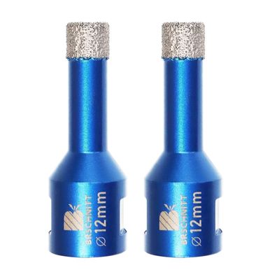 Brschnitt Diamant Fliesenbohrer 12mm M14 (2 Stück) für Winkelschleifer
