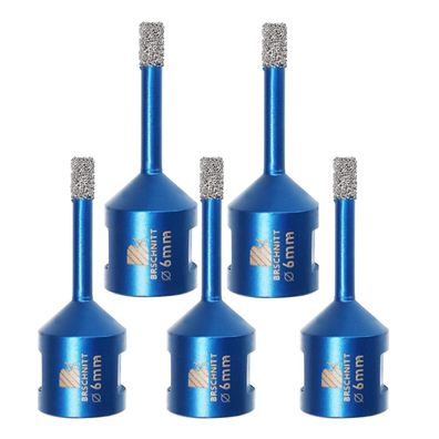Brschnitt Diamant Fliesenbohrer 6mm, 5 Stück M14 Lochsäge für harte Materialien