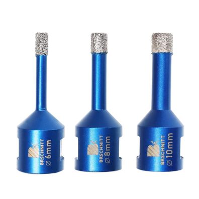 Brschnitt Diamant Fliesenbohrer Set 6/8/10mm M14 - 3 Stück Lochsäge