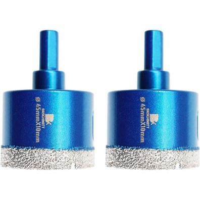 Brschnitt Diamant Bohrkrone 45mm - 2 Stück Lochsäge für Fliesen, Granit