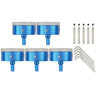 Brschnitt Diamant Fliesenbohrer Lochsäge 68MM, 5 Stück mit Zentrierbohrer für
