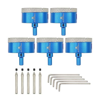 Brschnitt Diamant Fliesenbohrer Set mit Zentrierbohrer, 5 Stück 65MM Lochsäge