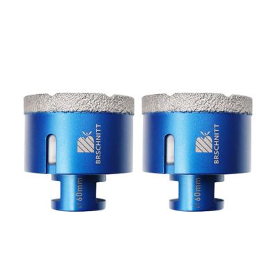 Brschnitt Diamant Fliesenbohrer 60mm, 2 Stück M14 Lochsäge für harte Materialien