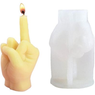 Nicavkit 3D Hand-Finger Silikonform für Kerzenherstellung, Harz Handwerk